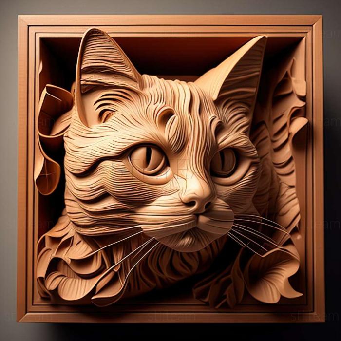 3D model Foldex cat (STL)